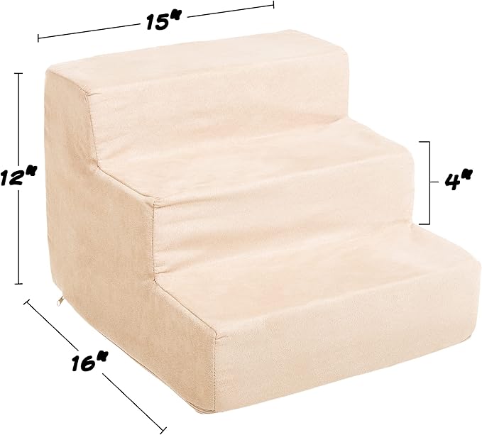 3-Step Pet Stairs 2-Tone Design