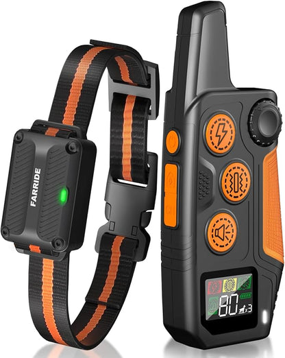 Dog Shock Collar 3300FT 4 Channels Dog Training Collar with Remote for 8-120lbs Small Medium Large Dogs