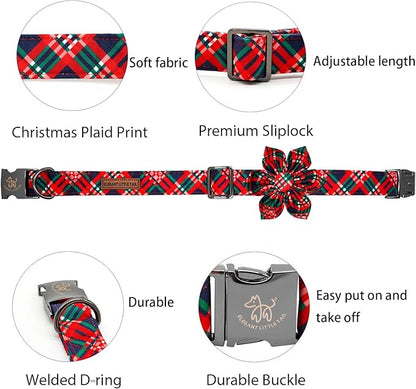 Elegant little tail Dog Collar with Flower