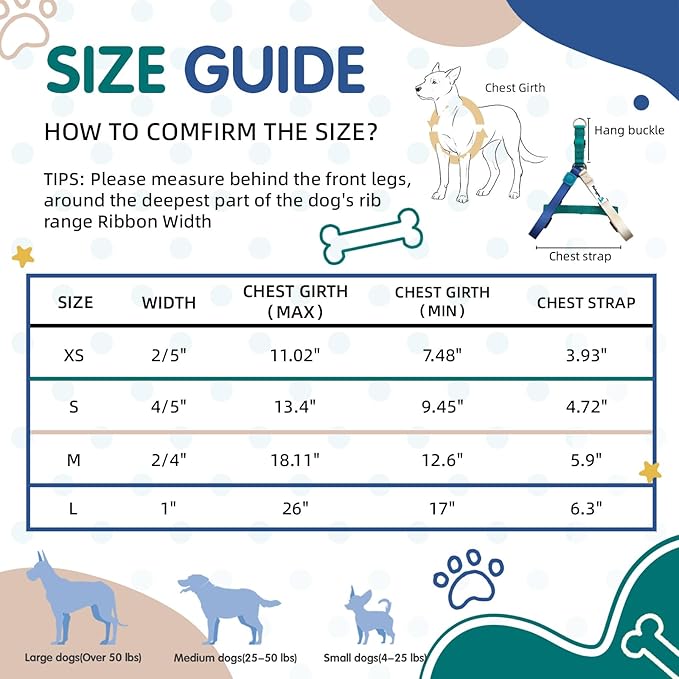 Tri-Color Dog Harness