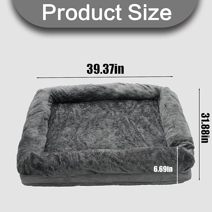 PatLoom Plush Dog Crate Bed (40in)