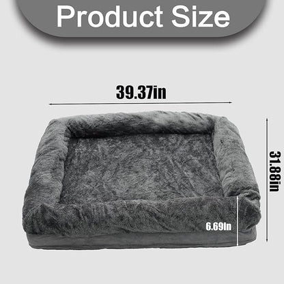 PatLoom Plush Dog Crate Bed (40in)