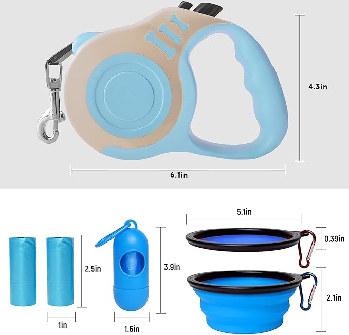 Retractable Dog Leash Automatic Telescopic Tractor Dog Tape 10/16 FT