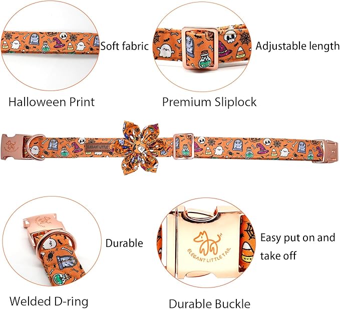 Elegant little tail Halloween Dog Collar