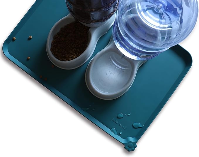 Hoki Found Large Silicone Pet Food Mats Tray