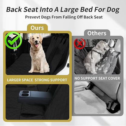 Easy-Going Waterproof Back Seat Extender for Dogs (53"x48", Black)