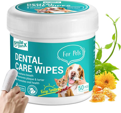Dog Dental Care Wipes (50 Pcs)