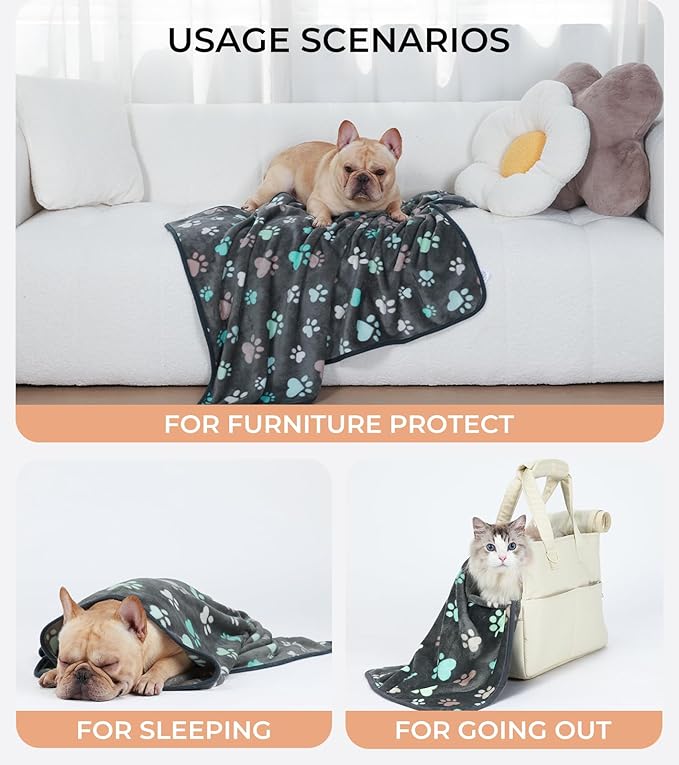 Luciphia 1 Pack 2 Pet Blankets for Dogs Cats (23x16 inch)