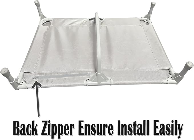 Love&go Elevated Dog Bed with Metal Frame (Medium-29.9x19.5x5.5 inch,