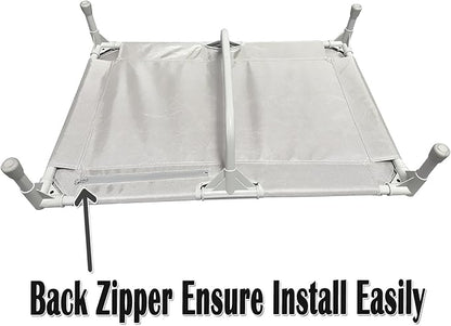 Love&go Elevated Dog Bed with Metal Frame (Medium-29.9x19.5x5.5 inch,