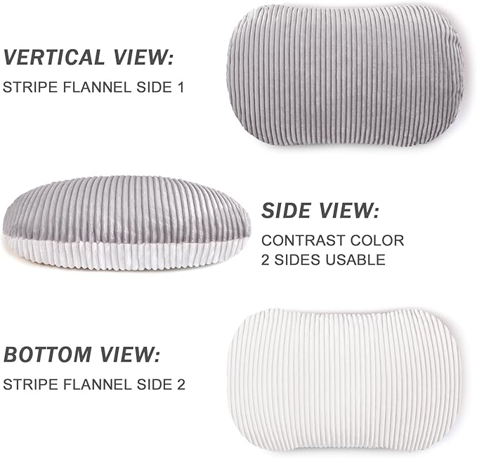 Patas Lague Reversible Orthopedic Dog Bed for Medium Dogs 30''x20''