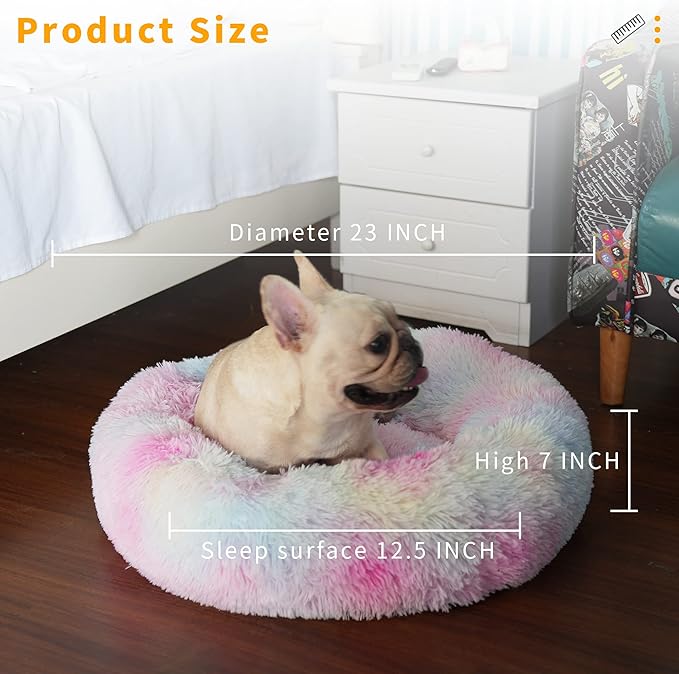 nononfish Puppy Beds for Small Dogs Washable 23 Inches