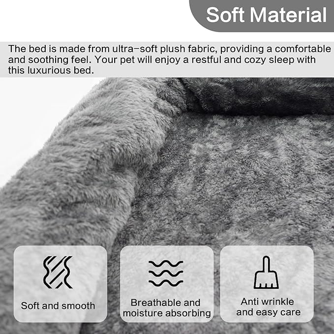 PatLoom Plush Dog Crate Bed (40in)