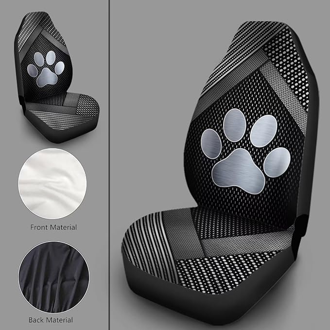 2 Piece Front Car Seat Covers for Women Men