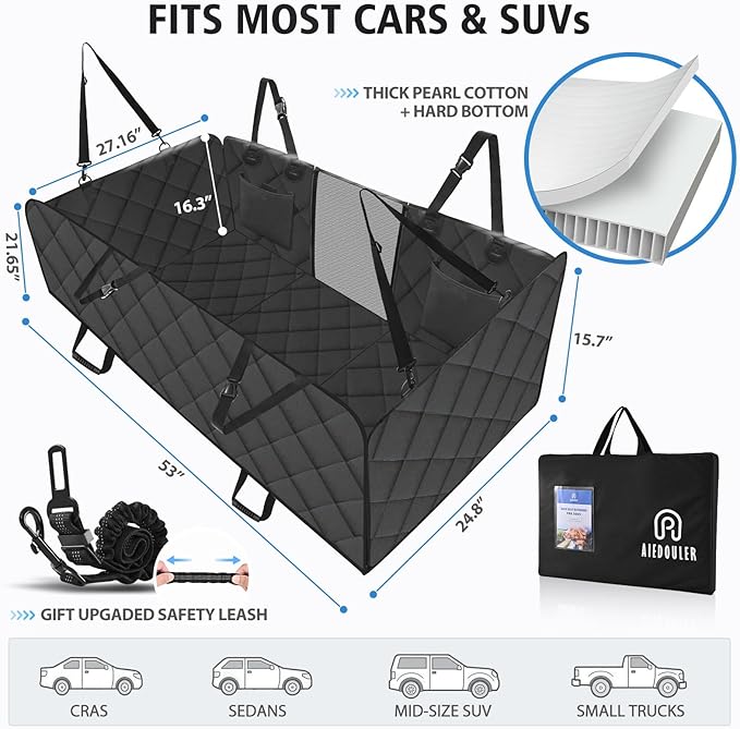 Back Seat Extender for Dogs 400lbs Capacity