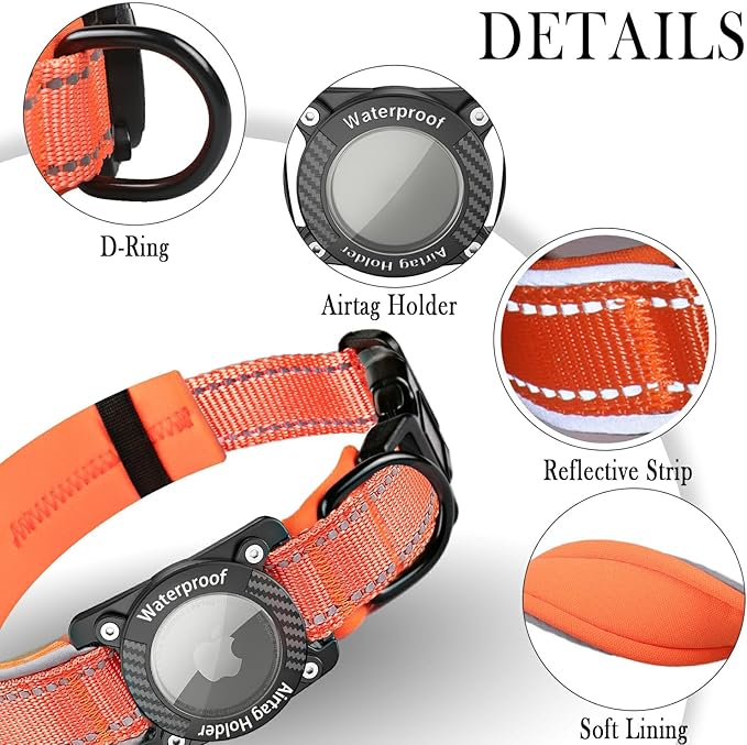 AirTag Dog Collar 100% Waterproof