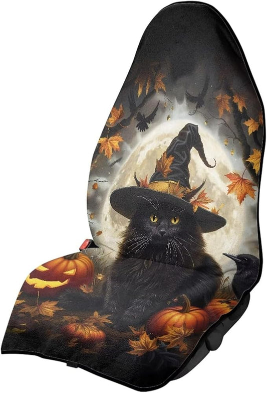 Yewattles Halloween Black Cat Non-Slip Bucket Towel Seat