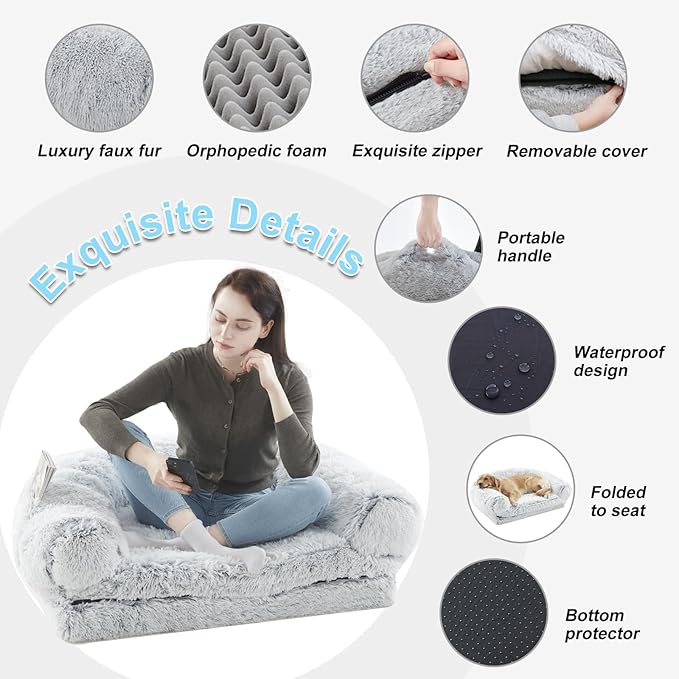 Human Dog Bed 72"x43"x10" Dog