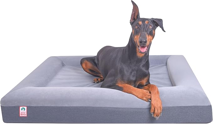 Premium Waterproof Orthopedic Large Dog Bed Washable Cover Made Out of Velvet 45" x 35" x 7"
