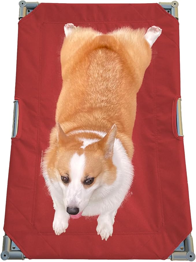 Love&go Elevated Dog Bed with Metal Frame Medium-29.9x19.5x5.5 inch)
