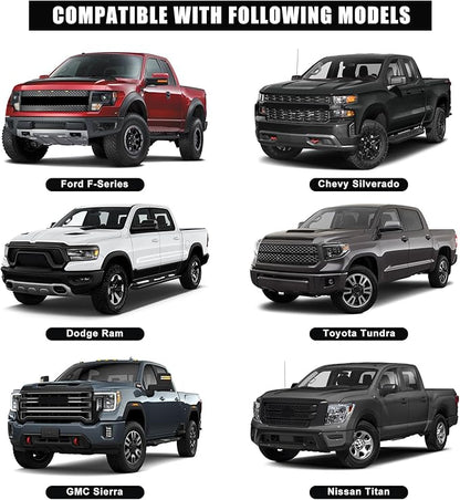 sportuli Truck Front Seat Cover Replce for Ford F150 F250 and Dodge Ram 1500 2500 with Foldable Bucket Console 600D Oxford