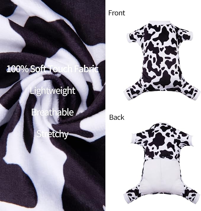 CuteBone Dog Pajamas Costumes Fleece Pet Clothes Puppy Onesie Winter Holiday Cute Cat Jammies Keep Your Pet Warm in The Cold Weather P222XS