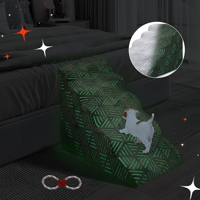 Foam 5 Tier Dog Steps&Stairs for High Beds 25 inches High