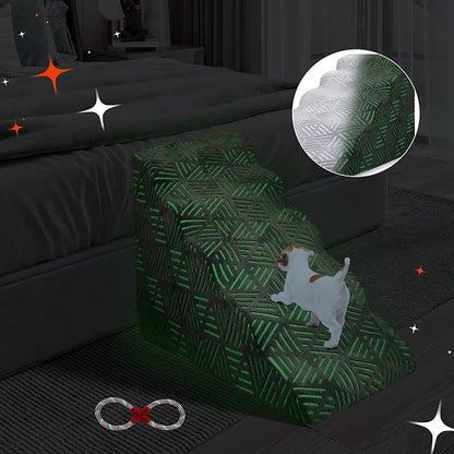 Foam 5 Tier Dog Steps&Stairs for High Beds 25 inches High