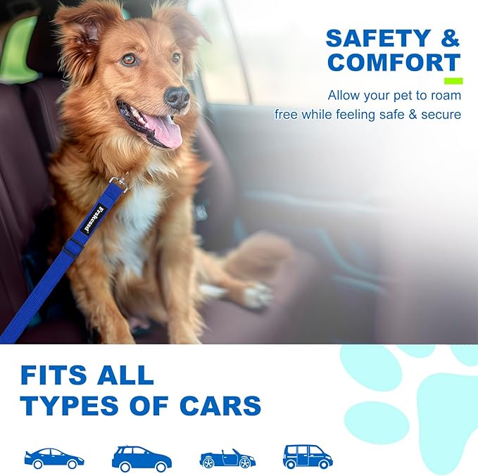 2 PCS Dog Seat Belt for Car Frskcssd