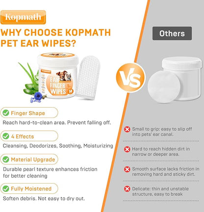 Dog Ear Wipes 50 Disposable