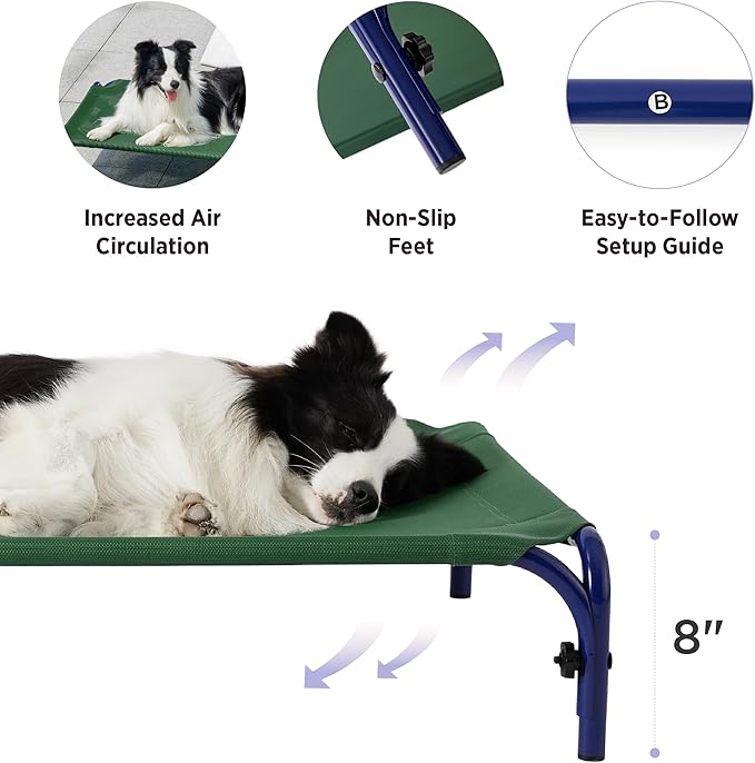 Lesure Elevated Raised Outdoor Dog Bed 34"
