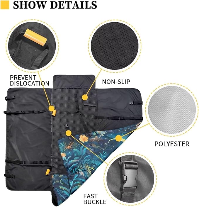 AFPANQZ Moon Dolphin Seat Cover Bucket for Cars