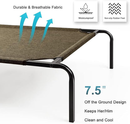 Outdoor Dog Bed for Medium Dogs Elevated Dog