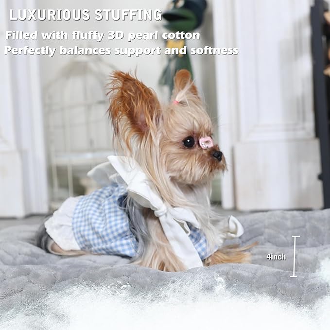 Crate Pads for Dog Cages Dog Bed for Small Dogs Crate Washable 22 inch Dog Crate Bed Dog Mats for Sleeping 15 lbs