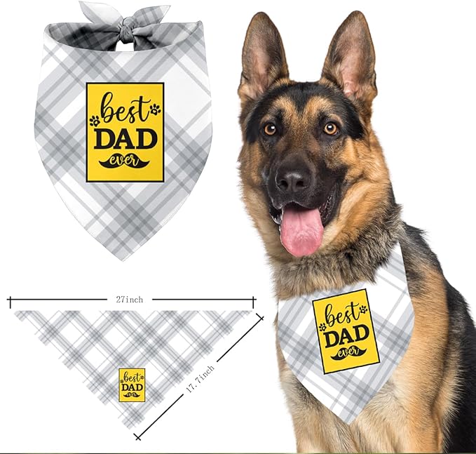 Best Dad Ever Dog Bandana (C16)