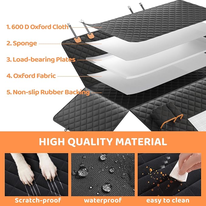 Back Seat Extender for Dogs 400lbs, Back