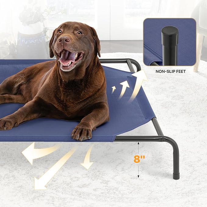 MoNiBloom Elevated Dog Bed for Large Dogs 54 Inches