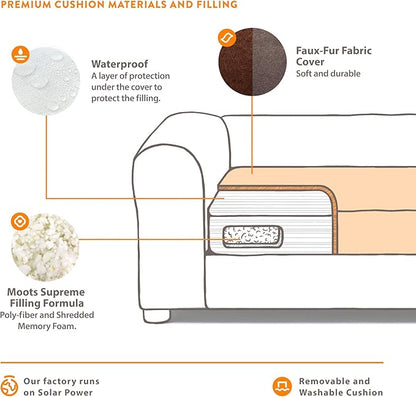 Moots Premium Leatherette Sofa Pet Bed