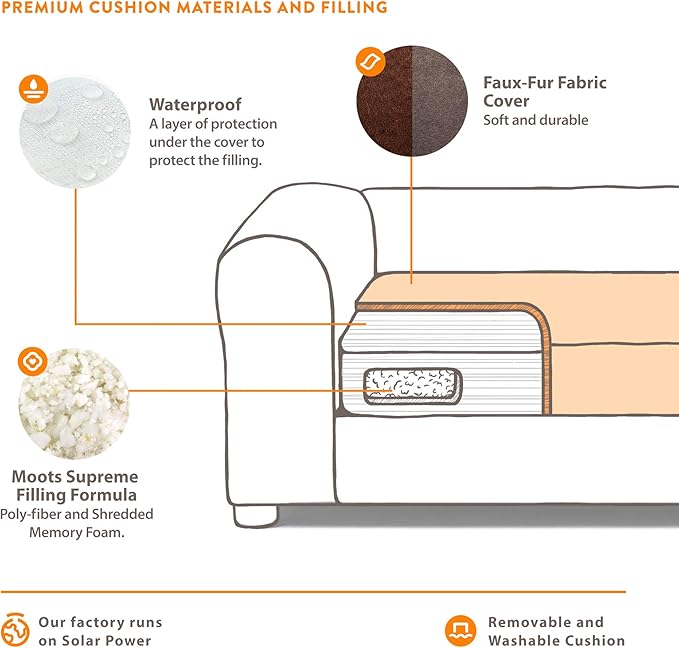 Moots Premium Leatherette Sofa Pet Bed