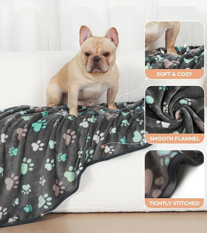 Luciphia 1 Pack 2 Pet Blankets for Dogs Cats (23x16 inch)