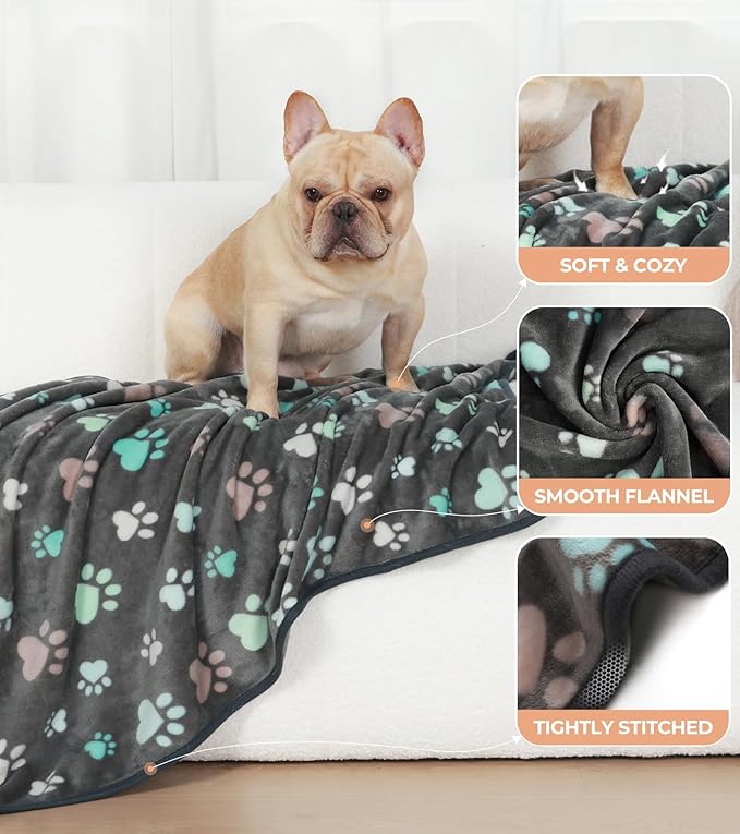 Luciphia 1 Pack 2 Pet Blankets for Dogs Cats Medium(30x20 inch)