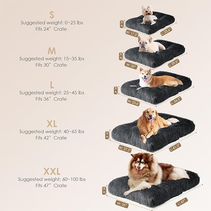 EHEYCIGA Fluffy Dog Crate Pad