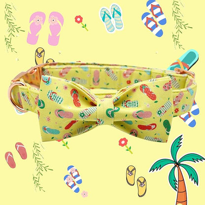 Elegant little tail Dog Collar with Bow