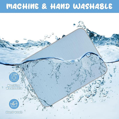 Summer Dog Cooling Mat Washable Ice Silk Self Cool Pad for Small Medium Large Dogs and Cats 27x22in)