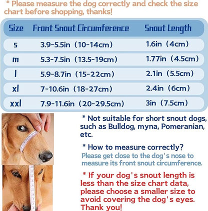 Dog Muzzle S(Circumference:3.9''-5.5''in))