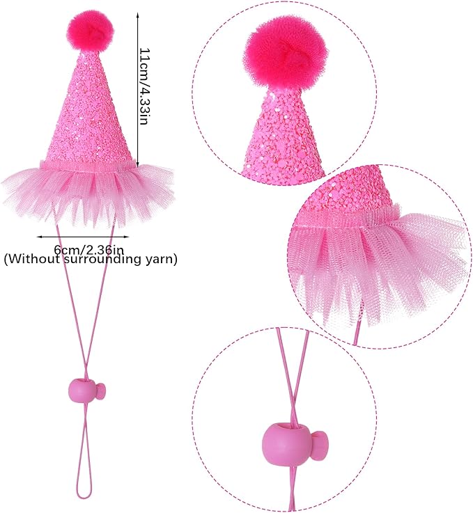 Dog Birthday Party Bandana Hat Set Dog Birthday