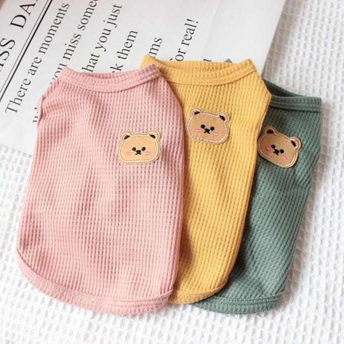 Cotton Dog Shirt Summer Lightweight Pet T-Shirts Soft