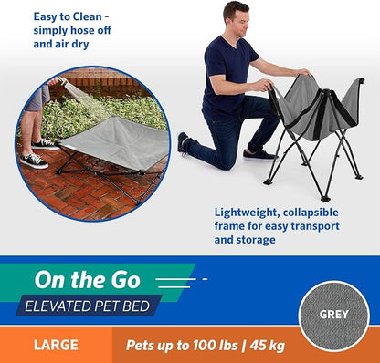 COOLAROO On the Go Cooling Elevated Dog Bed