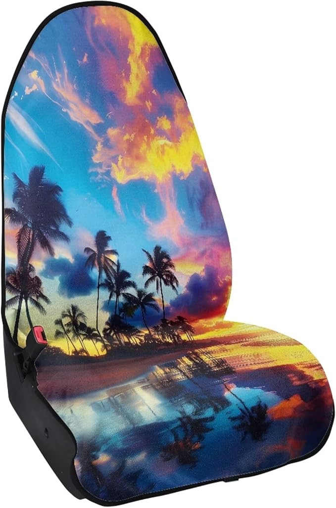 Palm Waterproof Towel Car Seat Cover Anti-Slip Bucket Seat Protector Washable Car Accessories Decro Universal Seat Cover for Car