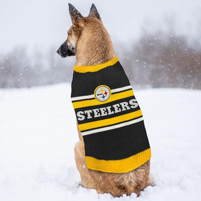 Pets First NFL Pittsburgh Steelers Dog Sweater (PIT-4179-XS)